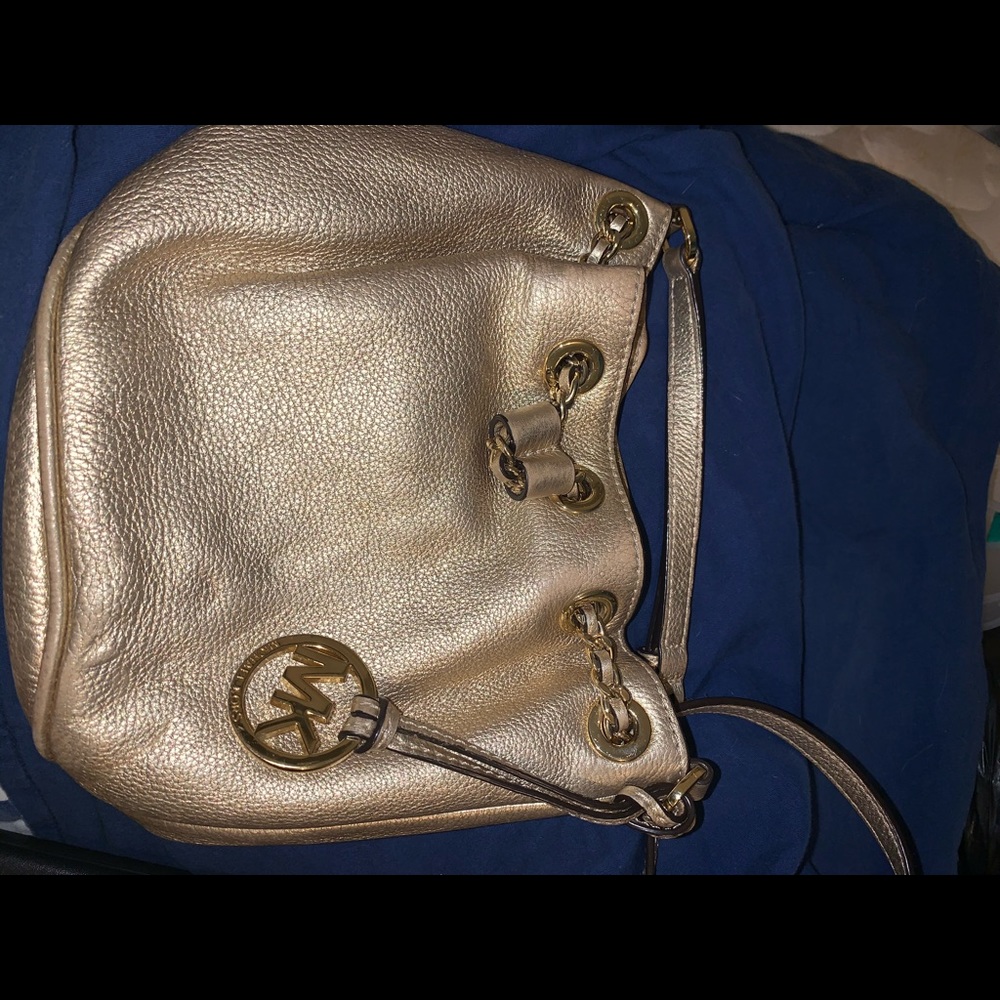 Michael Kors Gold Crossbody Bag